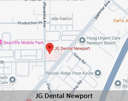 Map image for Wisdom Teeth Extraction in Newport Beach, CA
